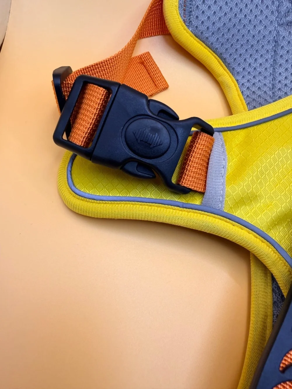 New Reflective No Pull Dog Harness Size L Yellow Orange